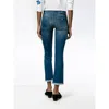 Stella Mccartney Kick Flare Frayed Pocket Jeans Dark In Blue