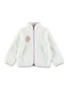 Stella Mccartney Kid - Flower Graphic Fleece Jacket In White