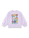 Stella Mccartney Kid - Flowers Sweatshirt In Purple