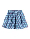 Stella Mccartney Logo-print Skirt In Blue
