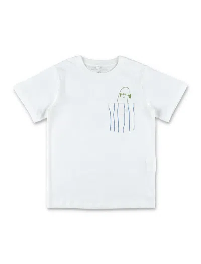 Stella Mccartney Kids' Tee Pocket In Weiss