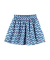 Stella Mccartney Kids All-over Printed Skirt In Blue