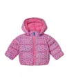 Stella Mccartney Kids All-over Printed Puffer Jacket In Pink