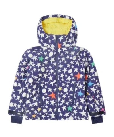 Stella Mccartney Kids All-over Printed Ski Jacket In Blue