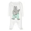 Stella Mccartney Kids Bear-print Cotton Pyjama In White