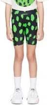 Stella Mccartney Kids Black Printed Shorts In 930ve Black Gre