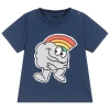 STELLA MCCARTNEY STELLA MCCARTNEY KIDS BLUE RAINBOW CLOUD T-SHIRT