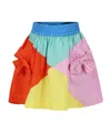 Stella Mccartney Bow-detailing Colour-block Skirt In Multicolor