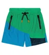 Stella Mccartney Kids Boy Sport Swimwear Blue/green In Multi