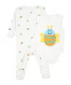 Stella Mccartney Baby Set Of 2 Printed Bodysuits In White