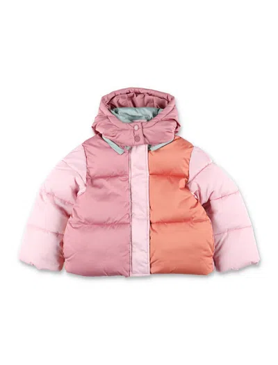 STELLA MCCARTNEY STELLA MCCARTNEY KIDS CONTRAST PANEL PUFFER COAT