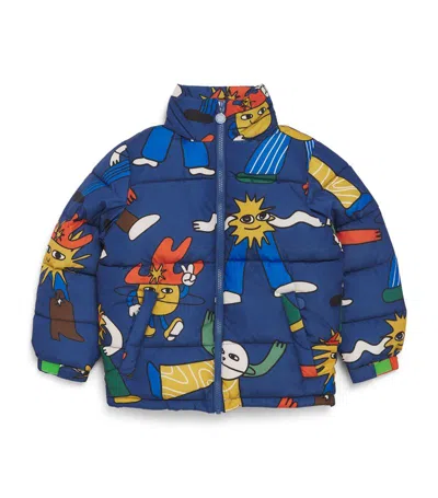 Stella Mccartney Kids Cosmic Characters Puffer Coat (3-14 Years) In Multi