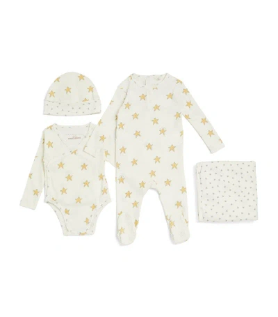 Stella Mccartney Kids' Cotton Newborn Set (1-9 Months) In Ivory