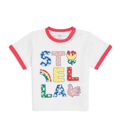 Stella Mccartney Kids Cotton Printed T-shirt In White