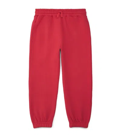 Stella Mccartney Kids Cotton Sweatpants In Red