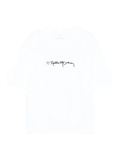 STELLA MCCARTNEY STELLA MCCARTNEY KIDS EMBROIDERED LOGO COTTON T