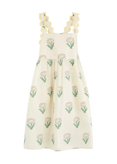 Stella Mccartney Kids' Floral Cotton Dress In Multicoloured