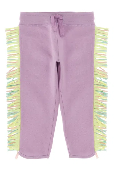 Stella Mccartney Kids Fringed Joggers In Purple
