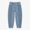 Stella Mccartney Star Pattern Jeans In Blue