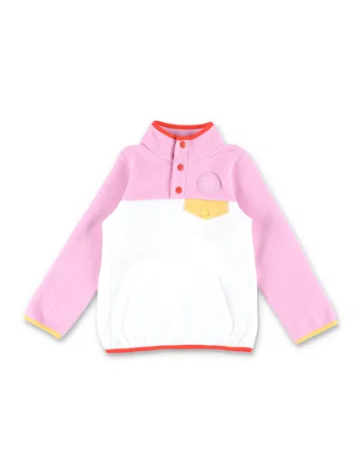 Stella Mccartney Kids Girls Colorblock Fleece Pullover In Pink