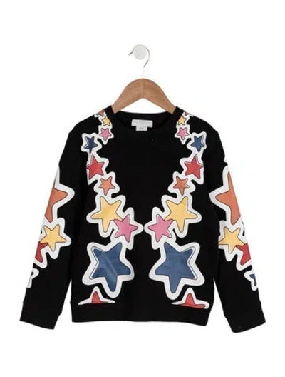 Pre-owned Stella Mccartney Kids Girls' Graphic Print Sweatshirt In Black