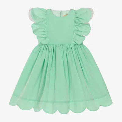Stella Mccartney Kids Girls Green Taffeta Dress