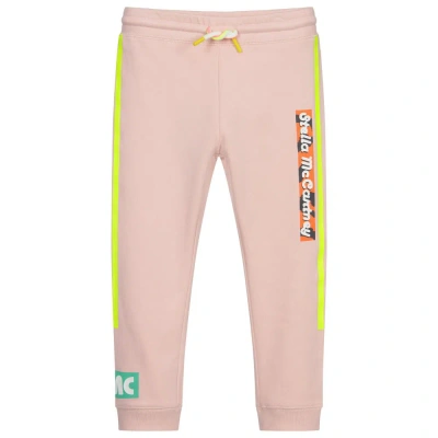 Stella Mccartney Babies'  Kids Girls Pink Cotton Logo Joggers