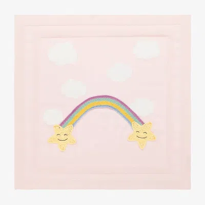 Stella Mccartney Kids Girls Pink Knitted Rainbow Blanket (75cm)