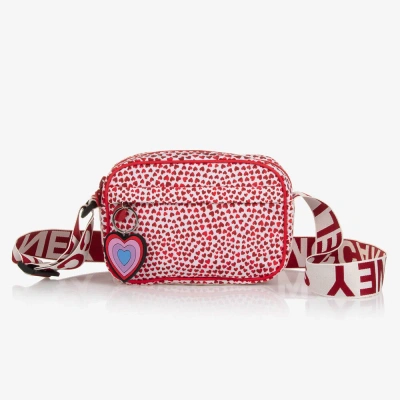 Stella Mccartney Kids Girls Red Heart Print Bag (22cm)