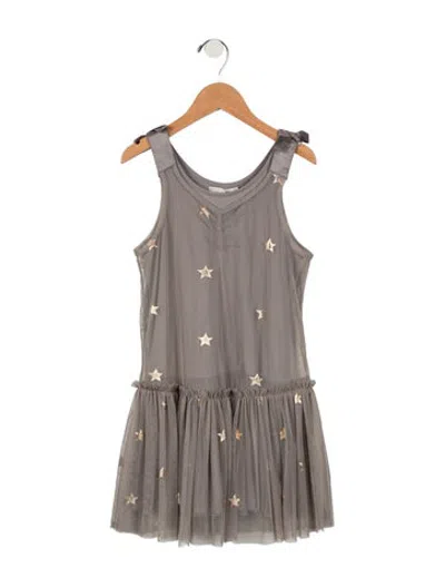 Pre-owned Stella Mccartney Kids Girls Sleeveless Dress In Grey