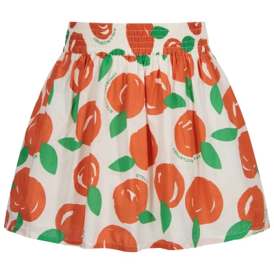 Stella Mccartney Kids Girls Teen Ivory & Orange Skirt