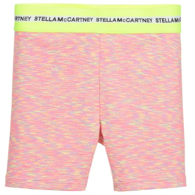 Stella Mccartney Kids Girls Teen Pink Logo Sports Shorts