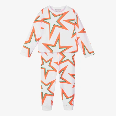 Stella Mccartney Kids Girls White Star Tracksuit