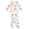 Stella Mccartney Kids Graphic Apple Print Long Sleeve Pajama Set