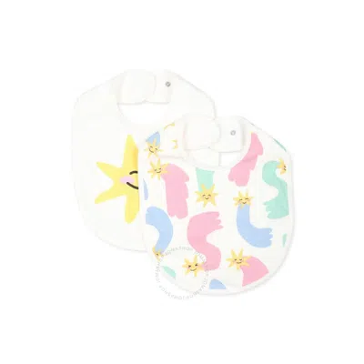 Stella Mccartney Babies'  Kids Graphic-print Cotton Bib In White