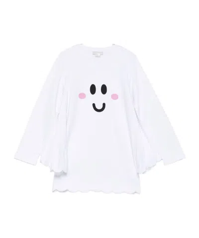 Stella Mccartney Babies'  Kids Graphic Printed Crewneck Dress In White