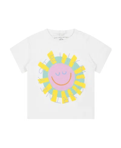 Stella Mccartney Kids Graphic-printed Crewneck T-shirt In White