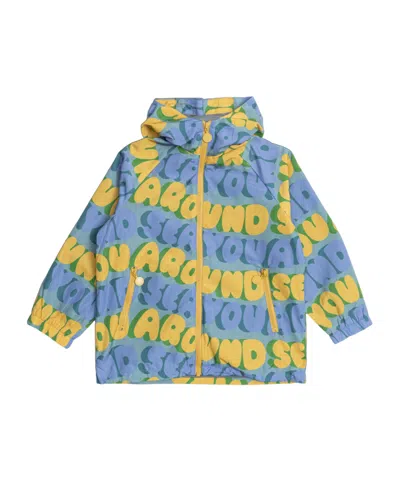 Stella Mccartney Kids Graphic Printed Zip-up Jacket In Multi