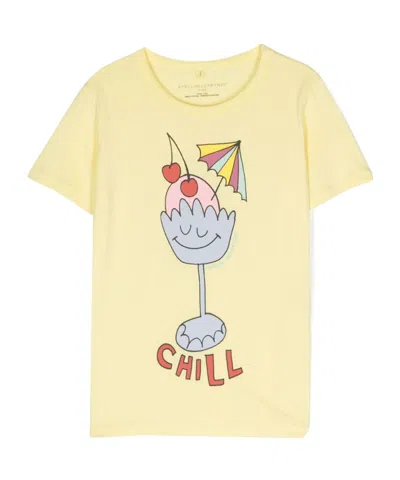 Stella Mccartney Kids Illustration-printed Crewneck T-shirt In Nude