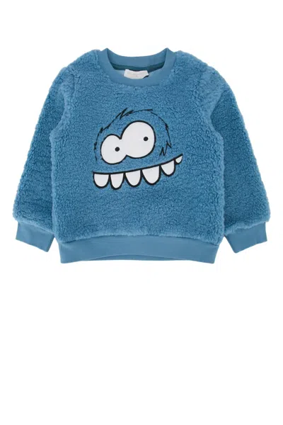 Stella Mccartney Kids Character-print Fleece Sweatshirt In Blue