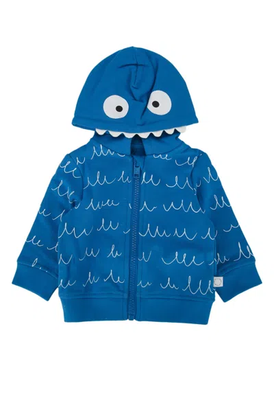 Stella Mccartney Kids Kids Cotton Cardigan T-shirt In Blue