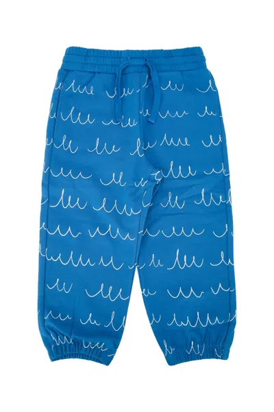 Stella Mccartney Kids Kids Cotton Joggers In Blue