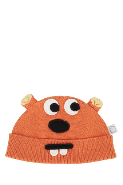 Stella Mccartney Kids Kids Mini Hat In Cotton-wool Blend In Brown