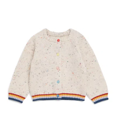 Stella Mccartney Kids Knitted Cardigan In Neutral