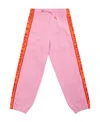 Stella Mccartney Logo-print Tapered-leg Track Pants In Pink