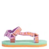 Stella Mccartney Kids  Logo Tape Sandals In Multi