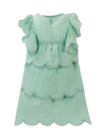 Stella Mccartney Kids Mini Suit With Vothent In Greenish