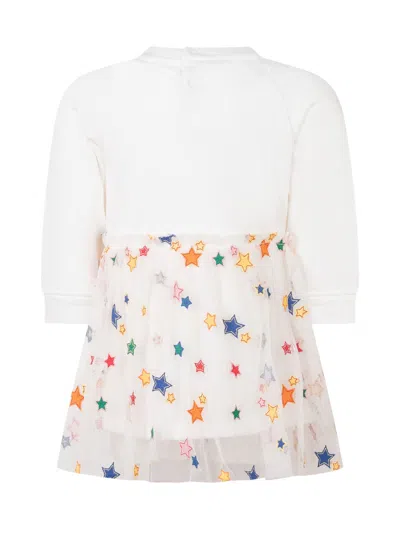 Stella Mccartney Kids Mini T-shirt Dress In Ivory