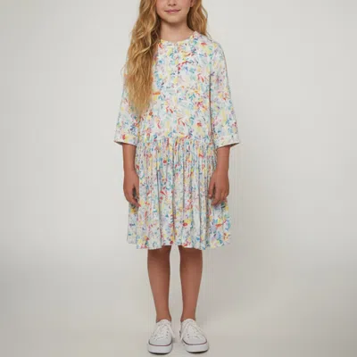Pre-owned Stella Mccartney Kids Multicolour Rainbow Stars Sateen Mini Dress 12 Yrs
