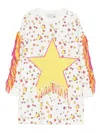 Stella Mccartney Kids Off-white Star Print Dress In Multi